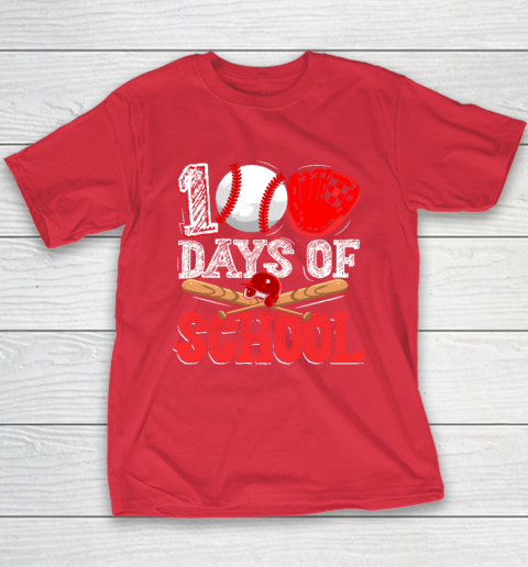 100 days of school baseball online shirt