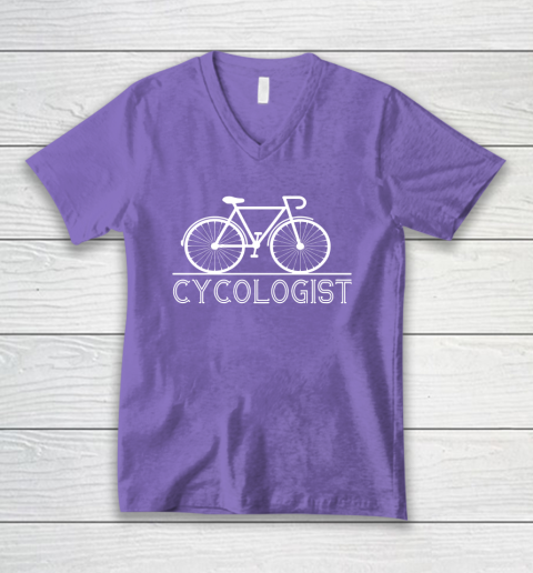 Bicycle Cycologist V-Neck T-Shirt 8