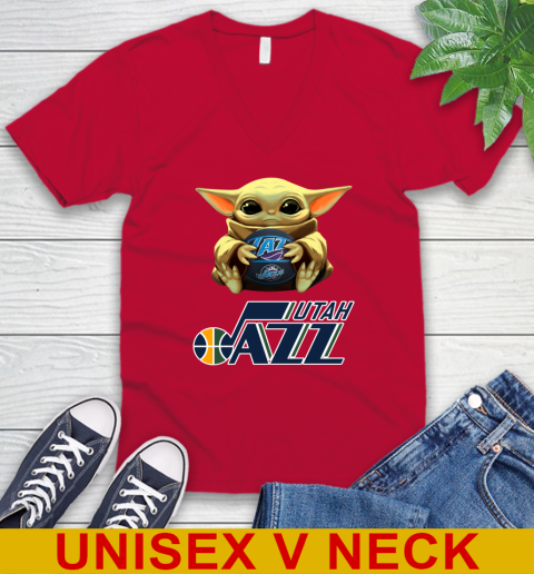 NBA Basketball Utah Jazz Star Wars Baby Yoda Shirt 55