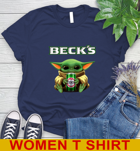 Star Wars Baby Yoda Hugs Beck's Beer Shirt 100