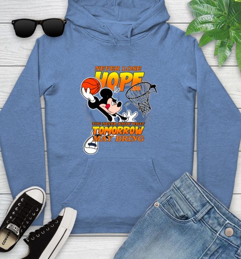 Memphis Grizzlies NBA Basketball Mickey Disney Never Lose Hope Youth Hoodie 13