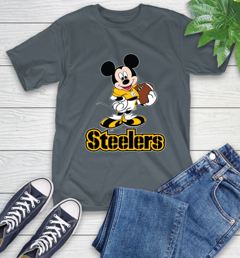 NFL Football Pittsburgh Steelers Cheerful Mickey Mouse Shirt T-Shirt 7