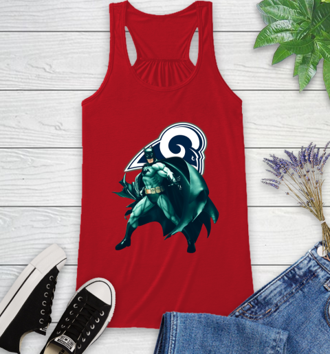 NFL Batman Football Sports Los Angeles Rams Racerback Tank 6