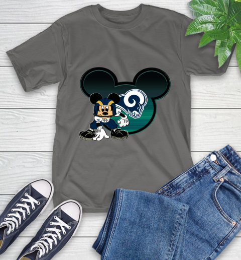 NFL Los Angeles Rams Mickey Mouse Disney Football T Shirt T-Shirt 9
