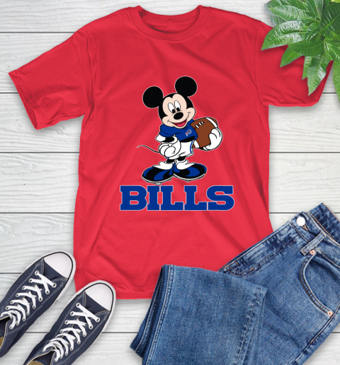 NFL Football Buffalo Bills Cheerful Mickey Mouse Shirt T-Shirt 11