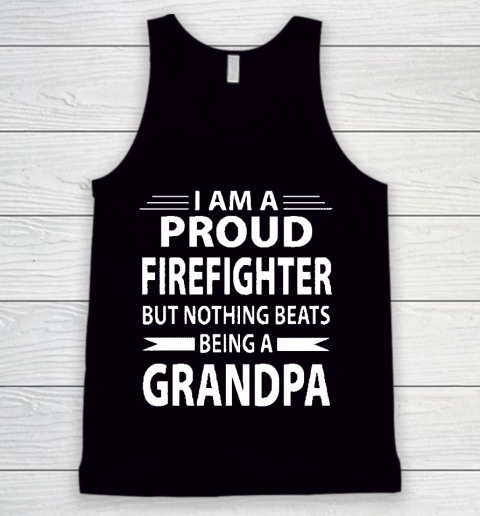 Grandpa Funny Gift Apparel  Firefighter Grandpa Tank Top