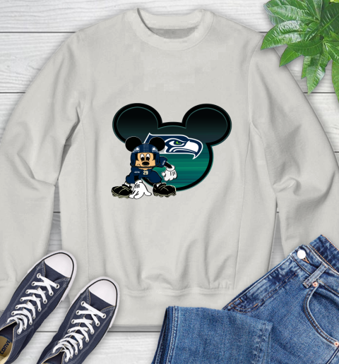 NFL Seattle Seahawks Mickey Mouse Disney Football T Shirt Sweatshirt 12