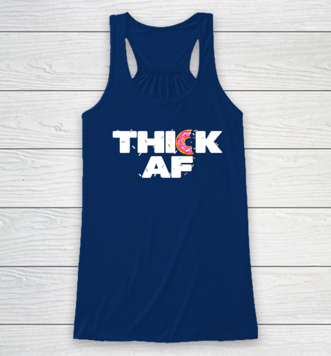 Thick AF Funny Donut Fitness Weightlifting Racerback Tank 4