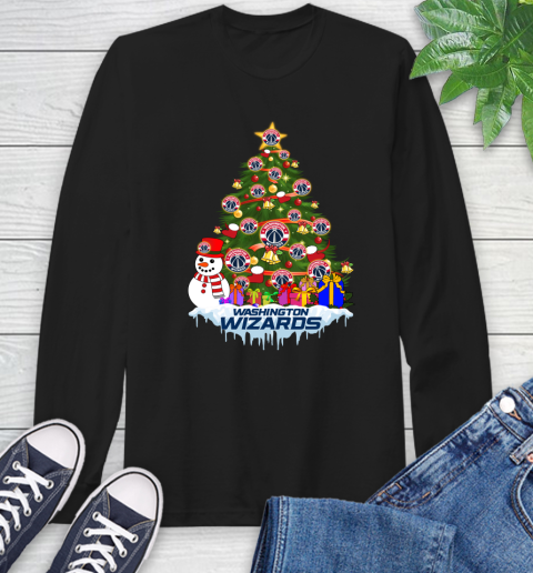 Washington Wizards Merry Christmas NBA Basketball Sports Long Sleeve T-Shirt 2