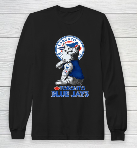 MLB Baseball My Cat Loves Toronto Blue Jays Long Sleeve T-Shirt