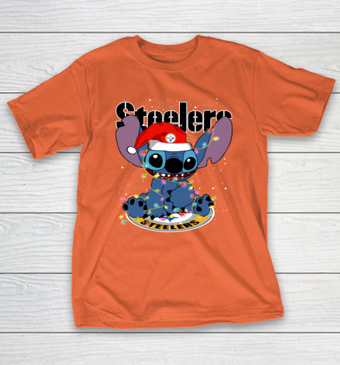 Pittsburgh Steelers NFL Football noel stitch Christmas T-Shirt 3