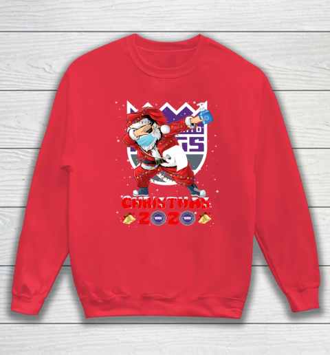 Sacramento Kings Funny Santa Claus Dabbing Christmas 2020 NBA Sweatshirt 7