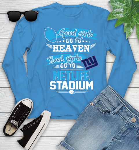 New York Giants NFL Bad Girls Go To Metlife Stadium Shirt Youth Long Sleeve 8