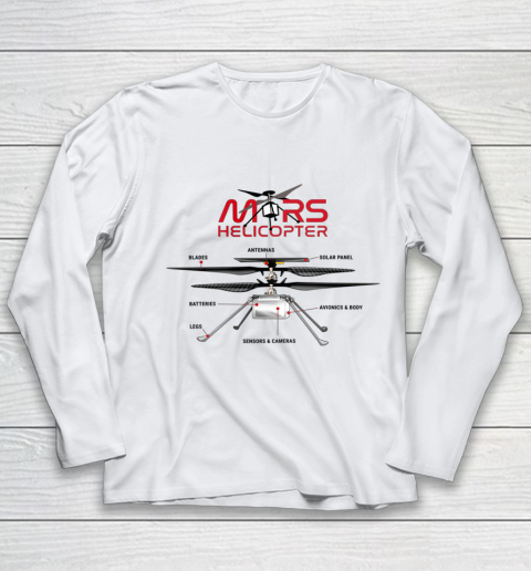 Nasa Mars 2020 Ingenuity Helicopter Youth Long Sleeve
