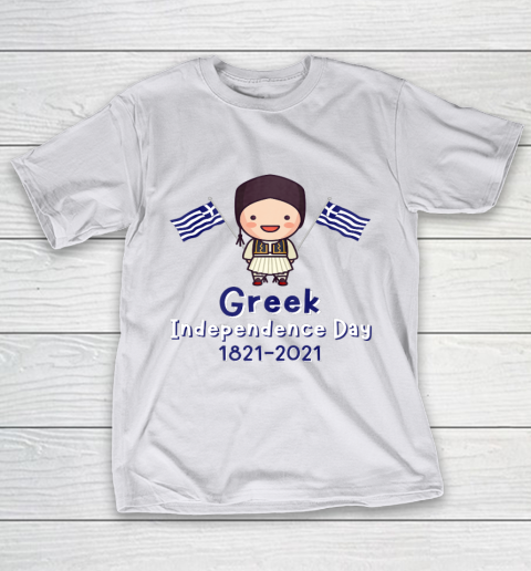 Kids Greek Independence 200th Anniversary Greece for Boys T-Shirt 9