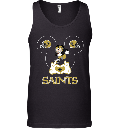 I Love The Saints Mickey Mouse New Orleans Saints Tank Top