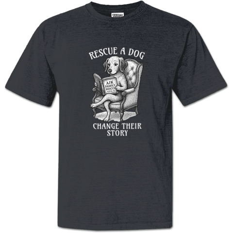 Rescue A Dog Change Their Story Premium Dyed Heavyweight T-Shirt