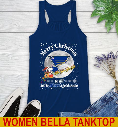 St.Louis Blues Merry Christmas To All And To Blues A Good Season NHL Hockey Sports Racerback Tank 7