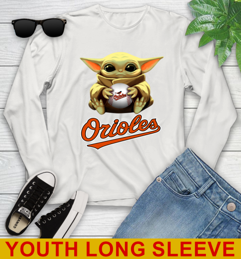 MLB Baseball Baltimore Orioles Star Wars Baby Yoda Shirt 133