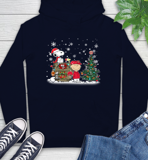 NFL San Francisco 49ers Snoopy Charlie Brown Christmas Football Super Bowl Sports Hoodie 3