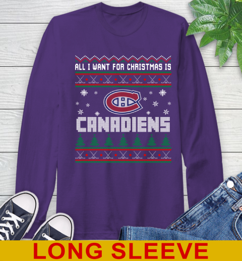 Montreal Canadiens NHL Hockey All I Want For Christmas Is My Team Sports 59