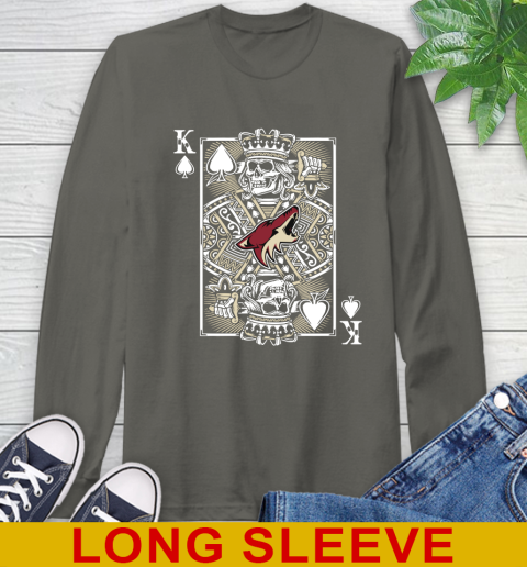 Arizona Coyotes NHL Hockey The King Of Spades Death Cards Shirt Long Sleeve T-Shirt 10