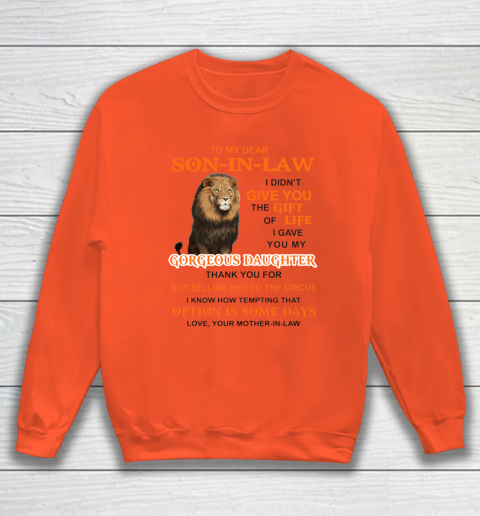 To My Dear Son In Law Sweatshirt 2