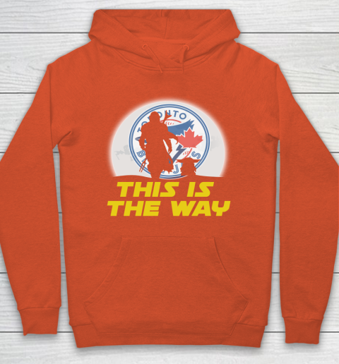 Toronto Blue Jays MLB Baseball Star Wars Yoda And Mandalorian This Is The Way Hoodie 3
