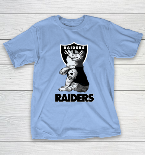 NFL Football My Cat Loves Oakland Raiders T-Shirt 10