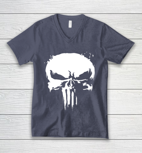The Punisher Jon Bernthal Frank Castle Punisher Black Essential V-Neck T-Shirt 7