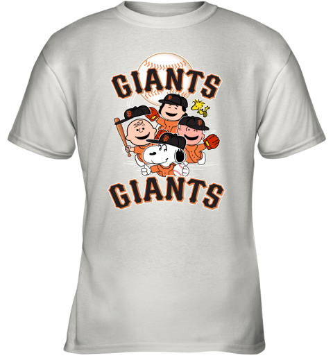MLB San Francisco Giants Snoopy Charlie Brown Woodstock The Peanuts Movie Baseball  T Shirt_000 T-Shirt