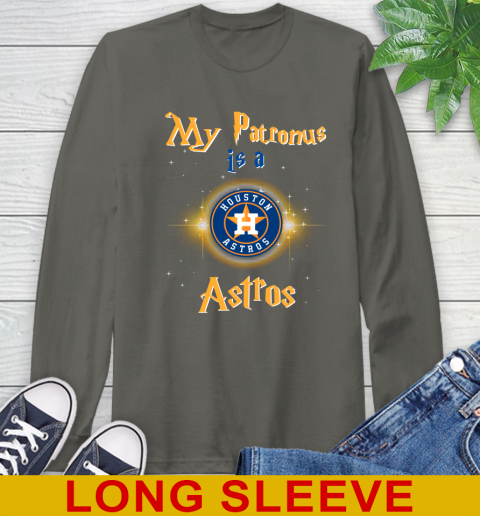 MLB Baseball Harry Potter My Patronus Is A Houston Astros Long Sleeve T-Shirt 10