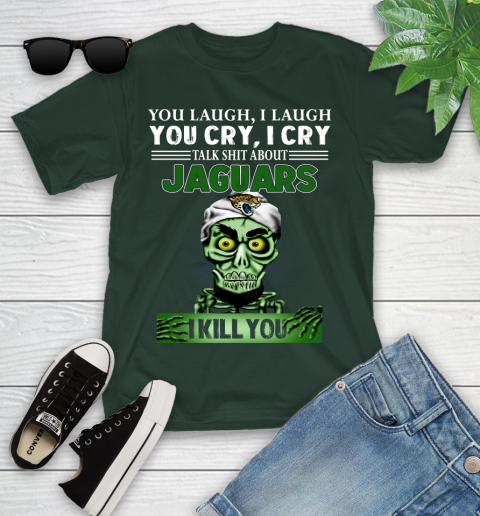 NFL Talk Shit About Jacksonville Jaguars I Kill You Achmed The Dead Terrorist Jeffrey Dunham Football Youth T-Shirt 5