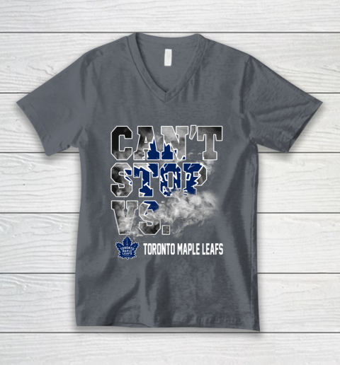 NHL Toronto Maple Leafs Hockey Can't Stop Vs V-Neck T-Shirt 4