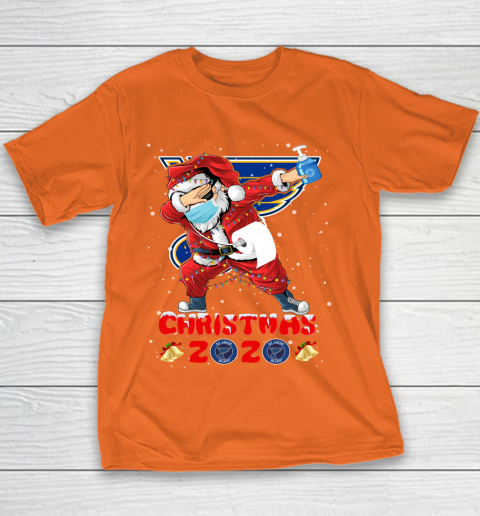 St.Louis Blues Funny Santa Claus Dabbing Christmas 2020 NHL Youth T-Shirt 4