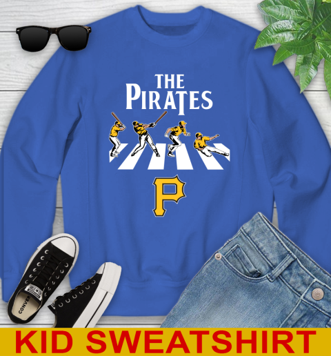 MLB Baseball Pittsburgh Pirates The Beatles Rock Band Shirt Youth Sweatshirt 6