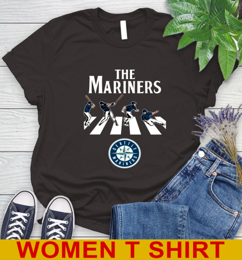 MLB Baseball Seattle Mariners The Beatles Rock Band Shirt Women's T-Shirt 9