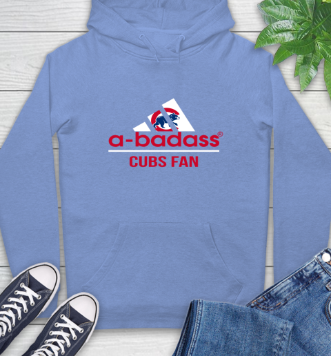 MLB A Badass Chicago Cubs Fan Adidas Baseball Sports Hoodie 11