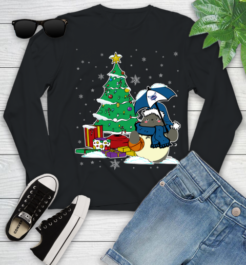 Charlotte Hornets NBA Basketball Cute Tonari No Totoro Christmas Sports Youth Long Sleeve