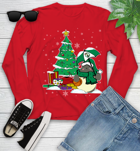 Boston Celtics NBA Basketball Cute Tonari No Totoro Christmas Sports Youth Long Sleeve 12 Boston Celtics NBA Basketball Cute Tonari No Totoro Christmas Sports Youth Long Sleeve - Image 12