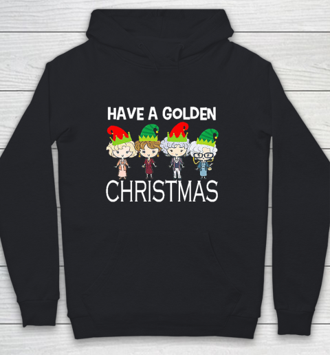 Golden Girls Lovers Gift T shirt Have A Golden Christmas Vintage Youth Hoodie