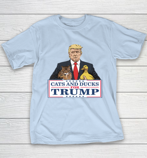 Cats And Ducks For Trump 2024 Kittens And Ducks For Trump Youth T-Shirt 5