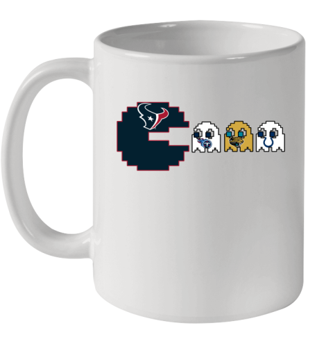Houston Texans NFL Football Pac Man Champion Ceramic Mug 11oz