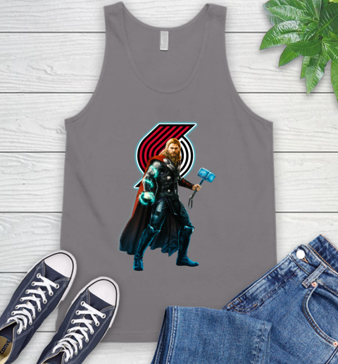 NBA Thor Avengers Endgame Basketball Portland Trail Blazers Tank Top 8 NBA Thor Avengers Endgame Basketball Portland Trail Blazers Tank Top - Image 8