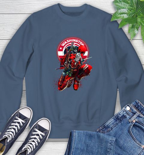 NBA Deadpool Marvel Comics Sports Basketball Washington Wizards Sweatshirt 7