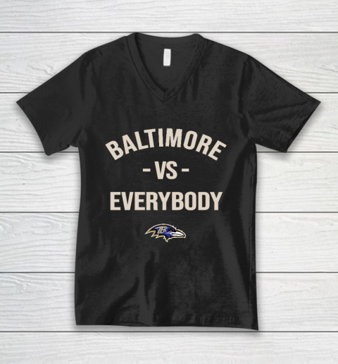 Baltimore Ravens Vs Everybody V-Neck T-Shirt