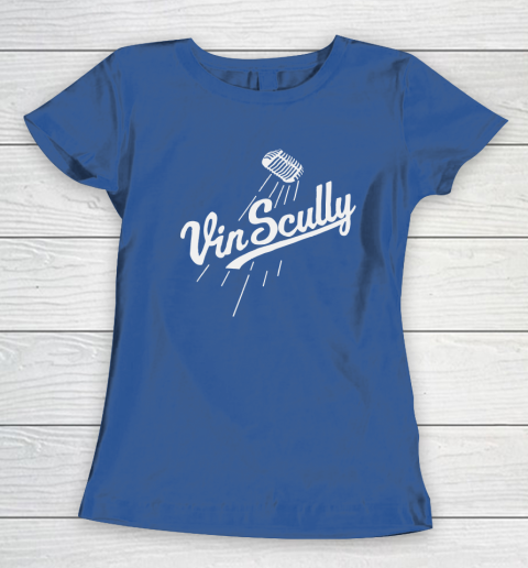Vin Scully Microphone Women's T-Shirt 6