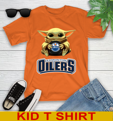 NHL Hockey Edmonton Oilers Star Wars Baby Yoda Shirt 107