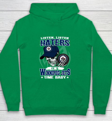 Listen Haters It is JETS Time Baby NHL Youth Hoodie 4