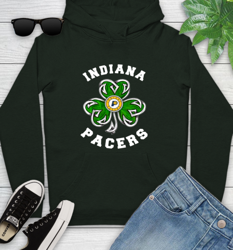 NBA Indiana Pacers Three Leaf Clover St Patrick's Day Basketball Sports Youth Hoodie 14